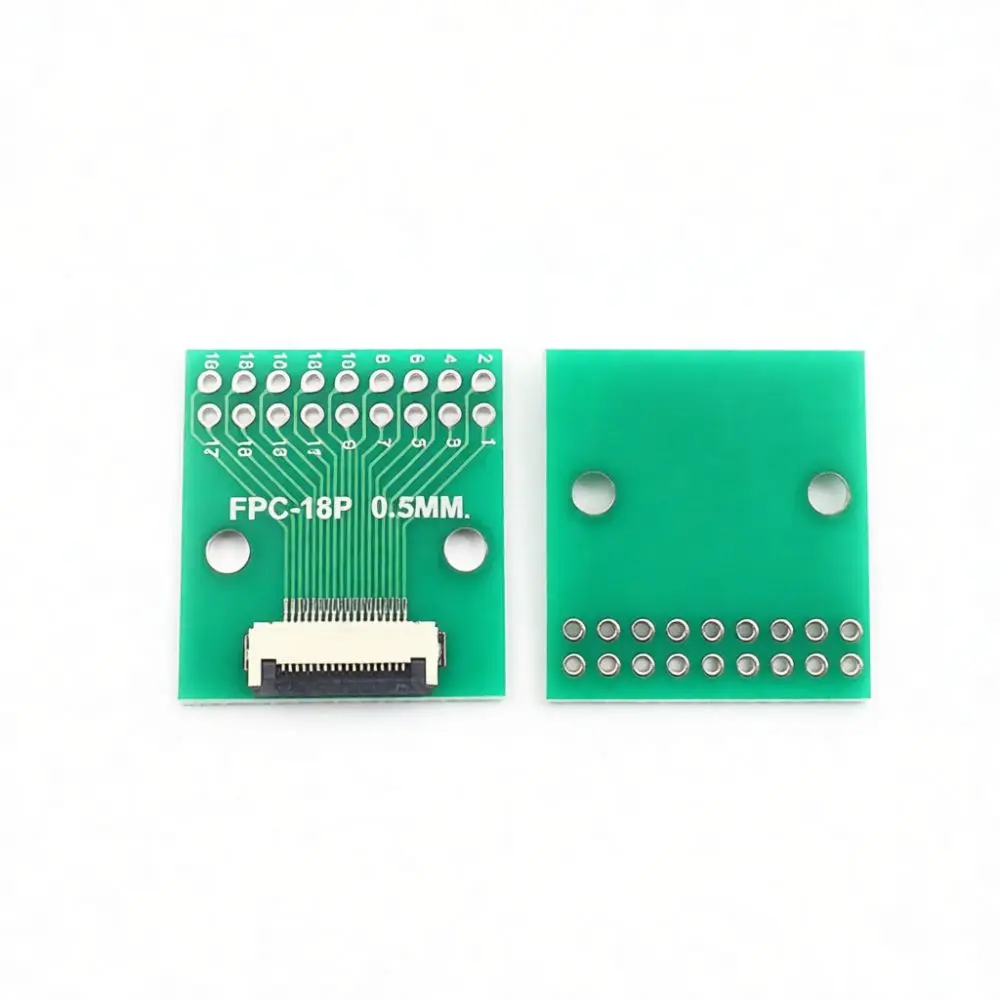 Reliable FPC FFC Connector Breakout Board 0.5mm 1.0mm To 2.54mm Pitch Header Module For For RISYM Prototype Circuit Debugging