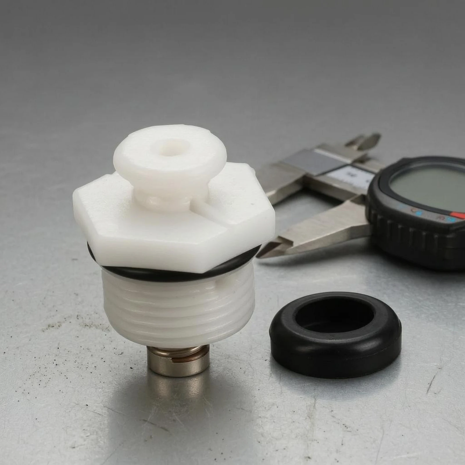Coil-Actuated-Loaded Pump Valve Compact Pump Head Plug Threaded Valve Plug Hexagonal Collar