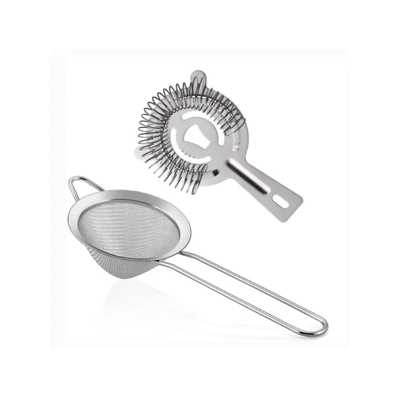 Cocktail Strainer Stainless Steel Bar Strainer Ice Filter Conical Food Sieve Colander Drink Tools Bar Accessories for Bartender