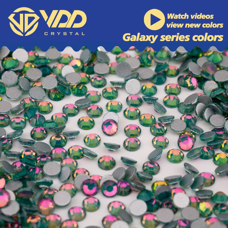 VDD 418 Galaxy-Moss SS4-SS50 Glass Rhinestones Crystal High Quality Flatback Stones For Nail Art Accessories DIY Crafts