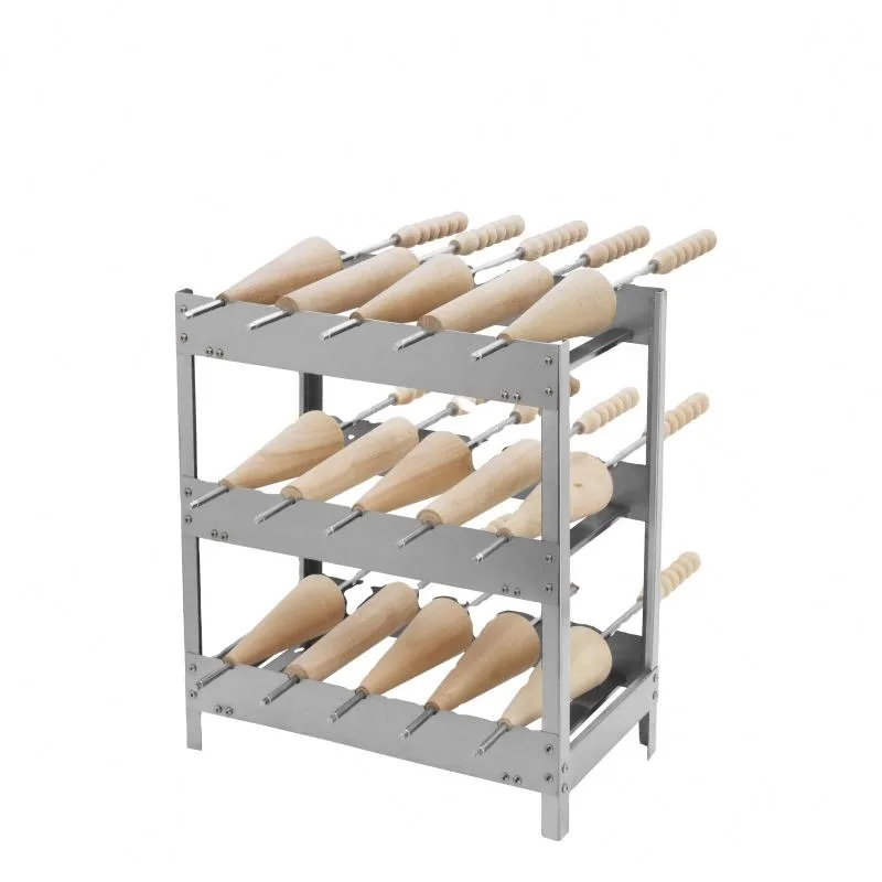 Chimney Cake Roller Stand Chimney Cake Wood Roll Shelf