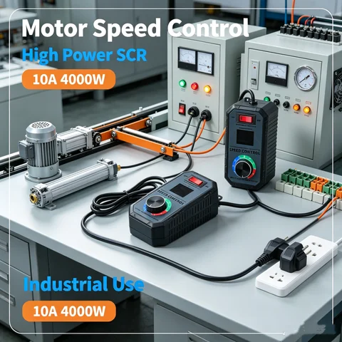 Ac 220v Eu 110v Us 4000w High Power Motor Speed Regulator Module 10a 15a Scr Voltage Adjust Fan Speed Controller