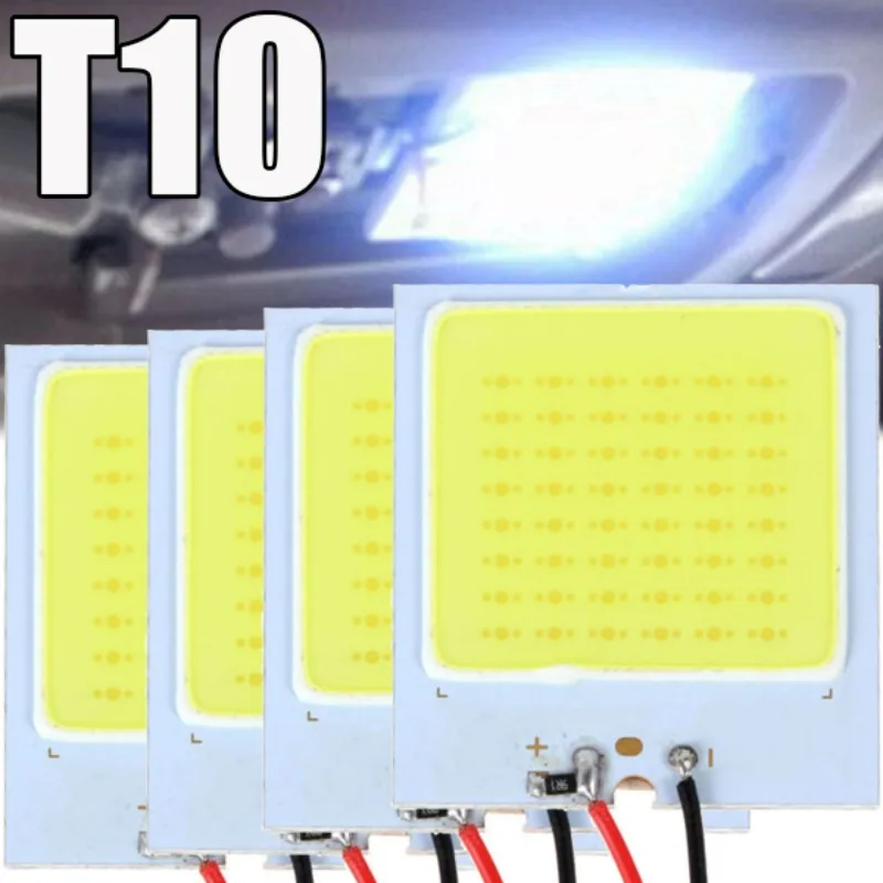 T10 48 SMD LED Car Light Interior Dome Reading Lamp Auto Truck Universal High Brightness Roof Panel Light 12V Car Accessories