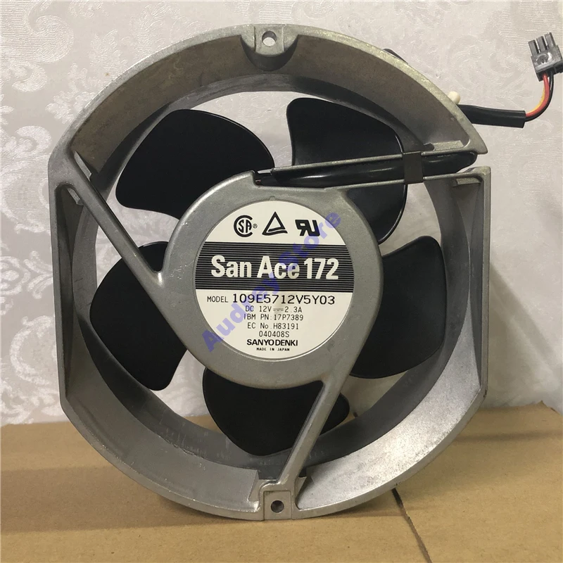 

17cm17251 12V 2.3A 3950RPM 276CFM Double ball 4-wire cooling fan air blower 109E5712V5Y03