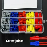 Kit surtido de conectores de tuercas de alambre, tapas de cables de colores, resortes de conectores eléctricos para terminales de conexión rápida