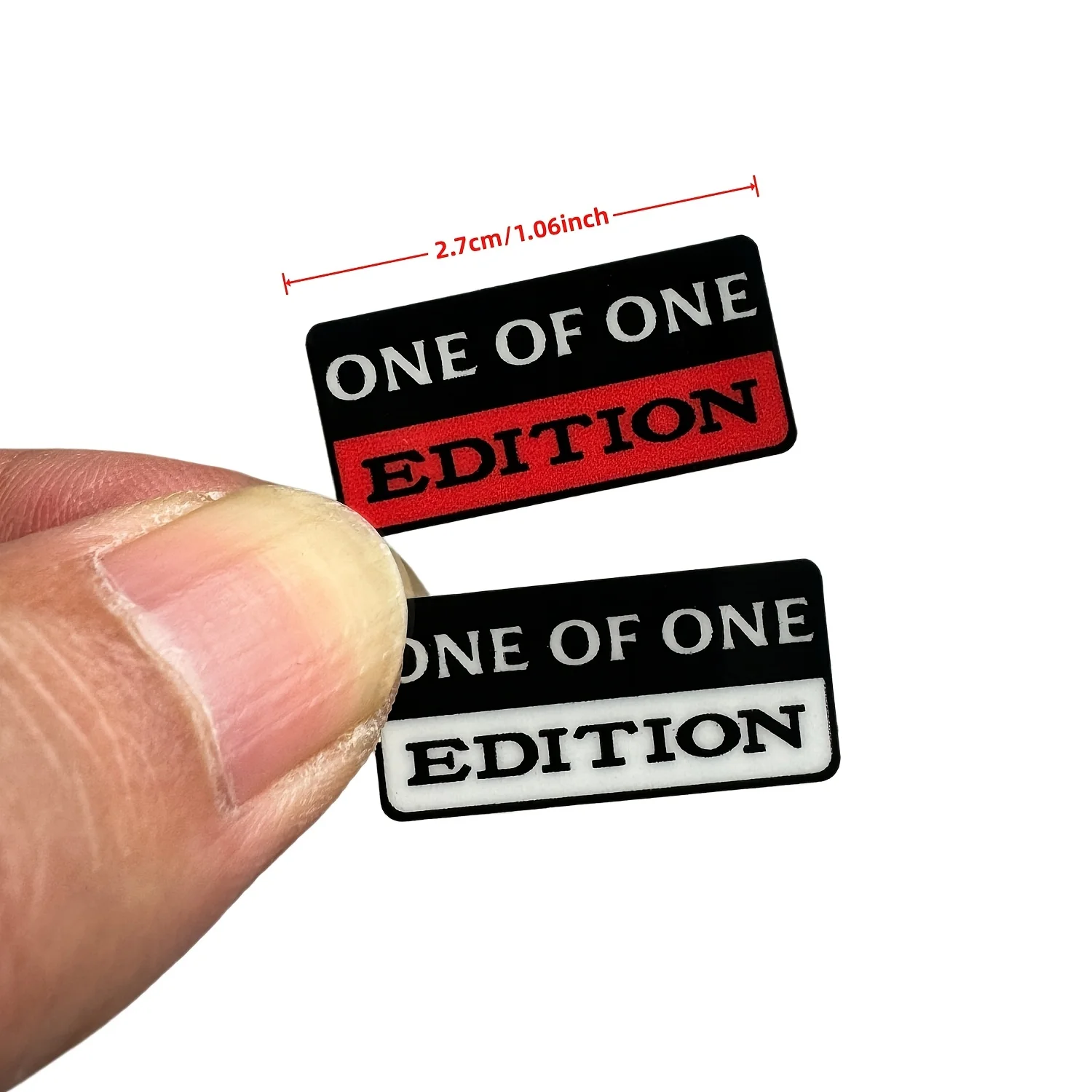 2Pcs/Set ONE OF ONE EDITION Car Stickers, Waterproof Vinyl Decals For Car Interior Decoration DIY Styling