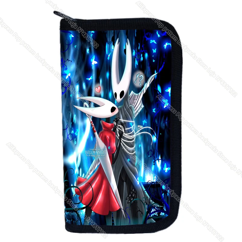 Game Hollow Knight Purse Bags Wallet ID Credit Card Coin Holder Long Purse Fashion Cartoons Wallet Money Clip