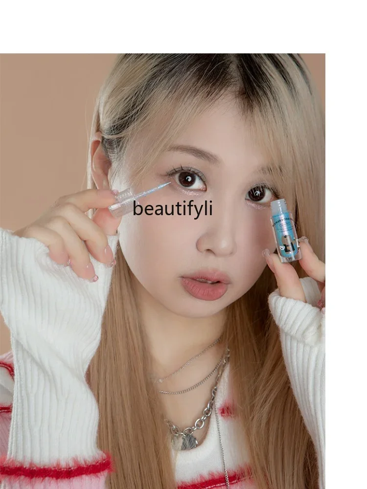 yj Liquid Eyeshadow Super Shining Fine Shining Highlight Brightening Dripping Tears Makeup