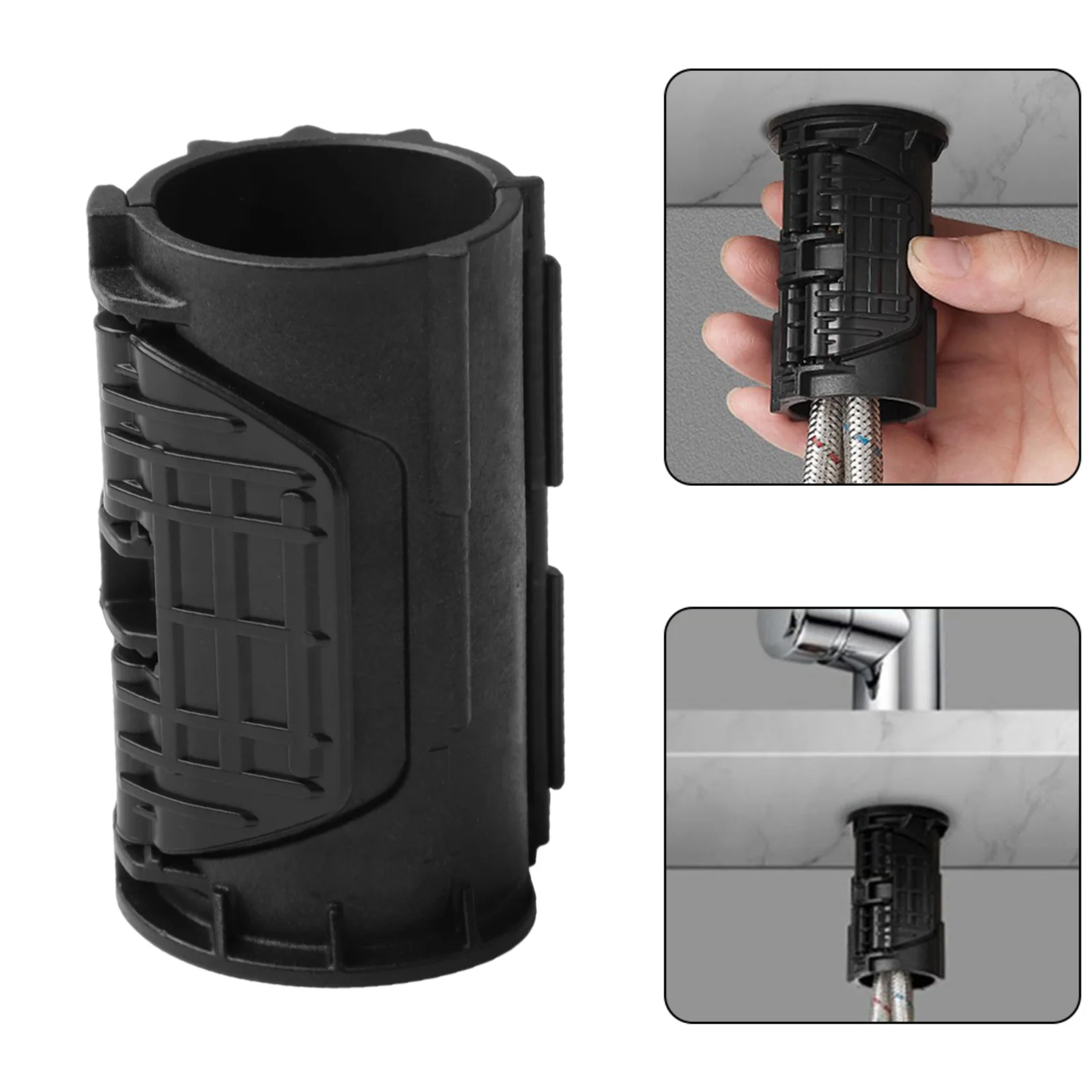 

Basin Fastener Faucet Fixing Base ABS Buckle Design No Disassembly Required No Tools Required Practical To Use