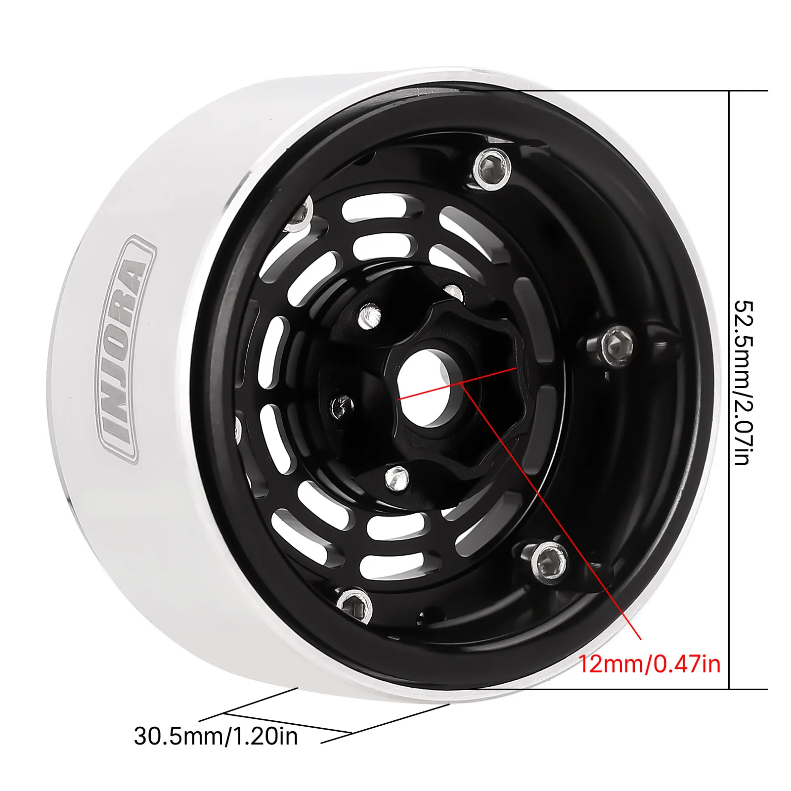 INJORA Offset -10mm Aluminum 1.9\
