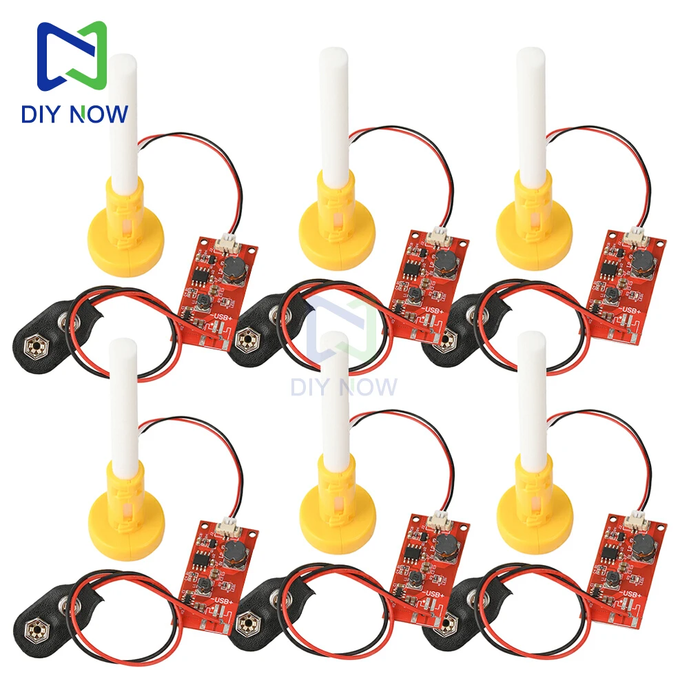 6/1 قطعة تيار مستمر 9 فولت وحدة مرطب رذاذ واحدة بالموجات فوق الصوتية الانحلال لوحة تحكم وحدة المرطب ورقة رذاذ صغيرة مسامية #1