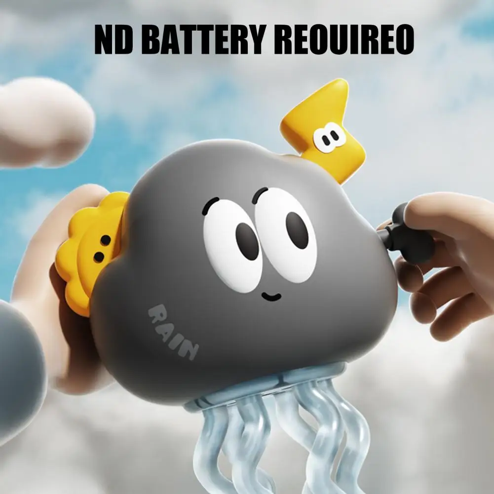 Juguete de nube de baile de cuerda, mecanismo de relojería educativo, juguete de nube lluviosa de primavera, juguete interactivo de nube de dibujos animados para gatear para niños