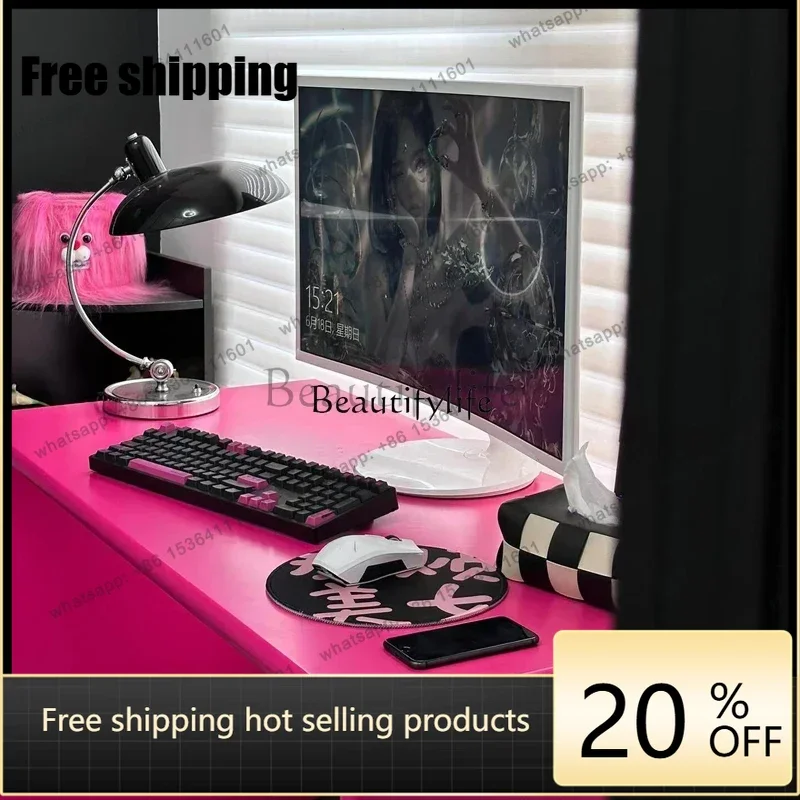 Factory Direct Modern minimalist desk color dopamine household small apartment office computer desk