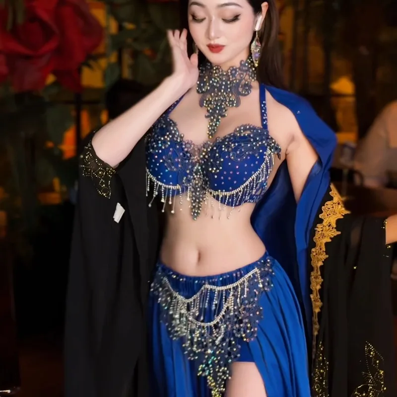사용자 정의 새로운 밸리 댄스 의상 세트 공연 의류 클래스 섹시한 기질 연습 드레스 이집트 오리엔탈 댄스 드레스