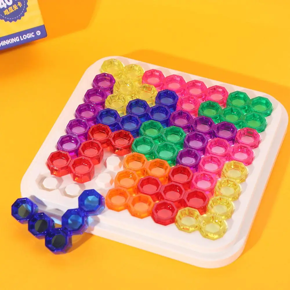 Blocos de plástico Sudoku Jogo de tabuleiro Forma geométrica Análise Slide Puzzle Jogo de tabuleiro IQ 40 Desafios