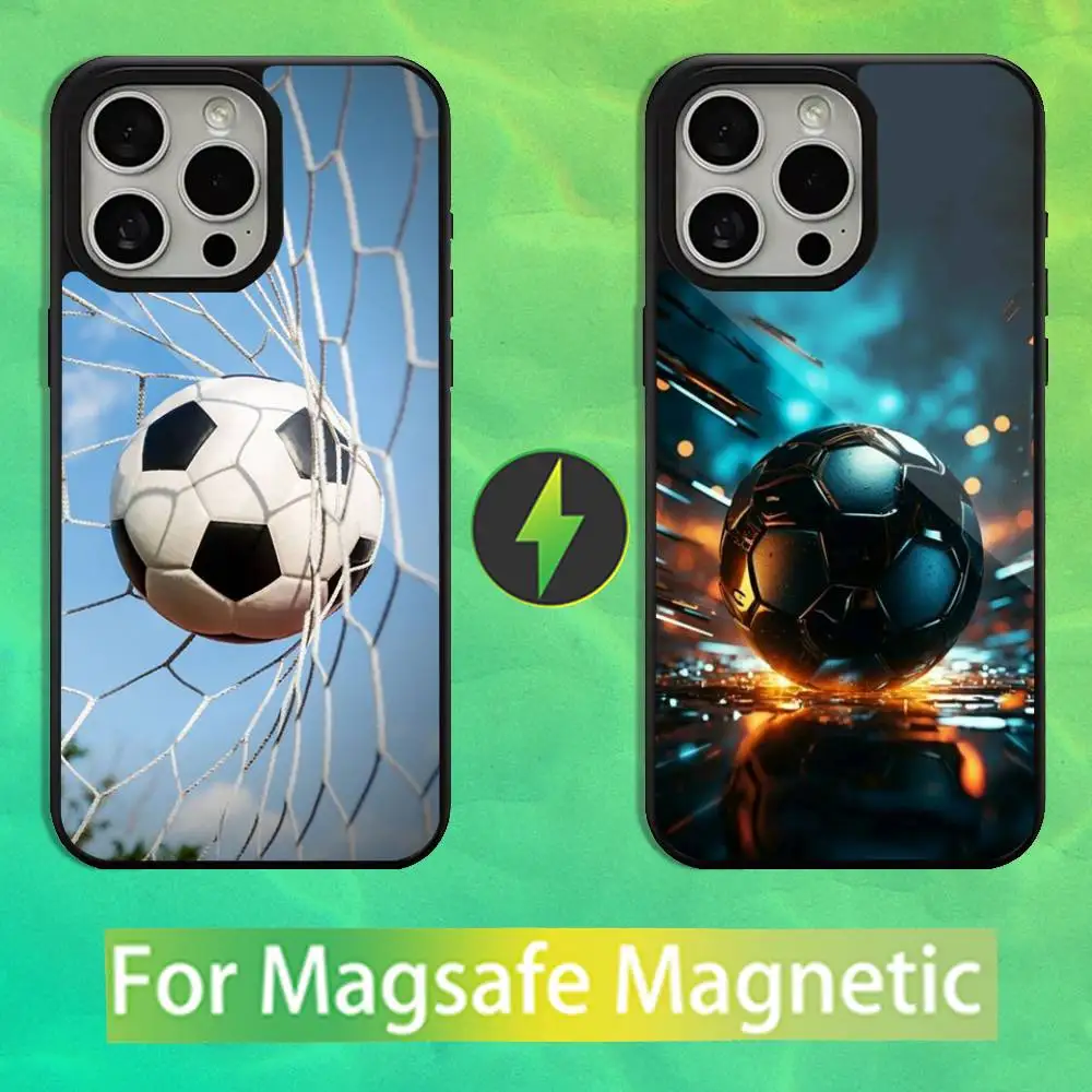 

Football Soccer Phone Case For iPhone 16,15,14,13,12,11,Pro,Max,Plus,Mini,Magsafe,Magnetic Wireless Charging Case
