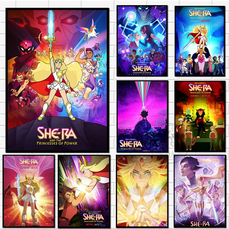 She-Ra and The Princesses of Power Canvas Painting Final Season Cartoon TV Series Show Gifts Wall Prints Room Home Decor Posters