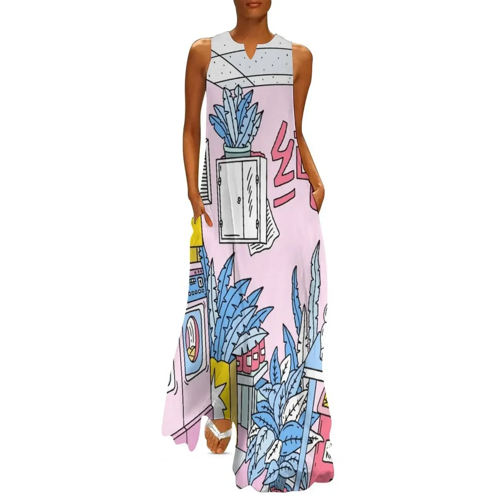 

MANEKI WASH BLUE Long Dress summer clothes for women Women's clothing Woman clothing elegant guest wedding dress Dress