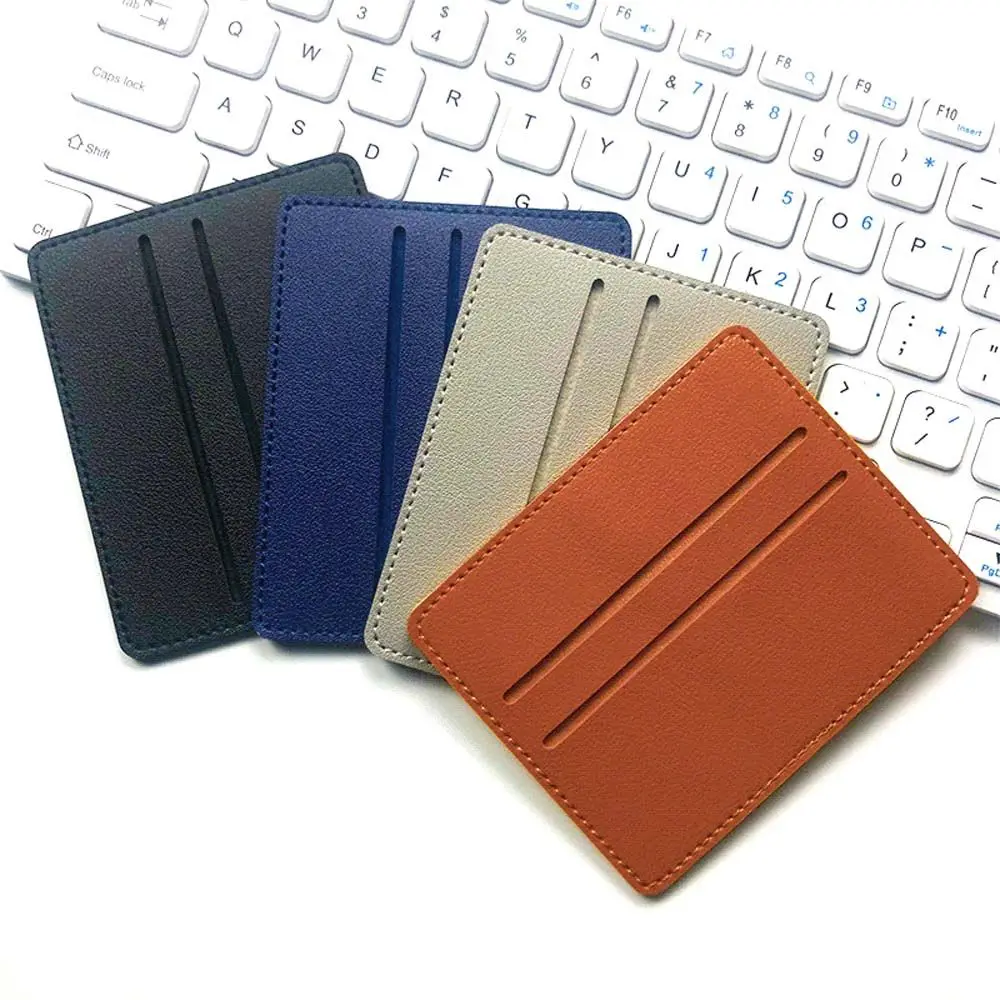 

Portable Thin PU Leather Credit ID Card Coin Pouch Bank Card Bag Business Wallet Slim Card Holder