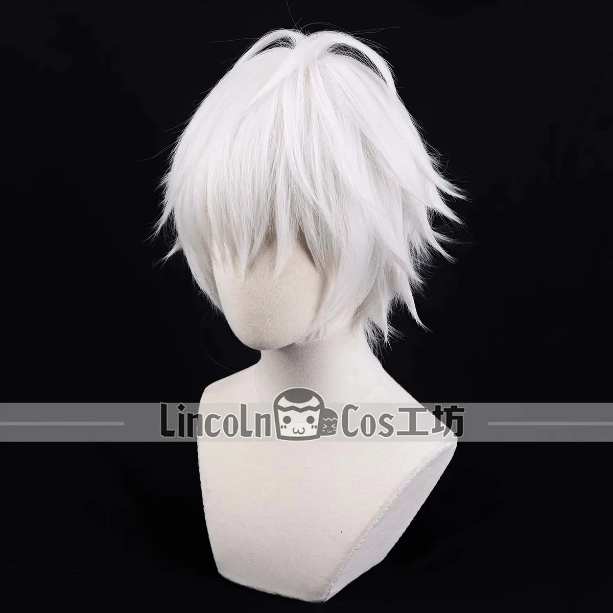 Men Anime Division Rap Battle SAMATOKI AOHITSUGI Cosplay Short White Wig