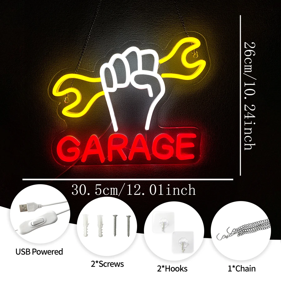 Letreiro de Neon LED para Gara - Auto Repair Shop Signs avaliação e preço