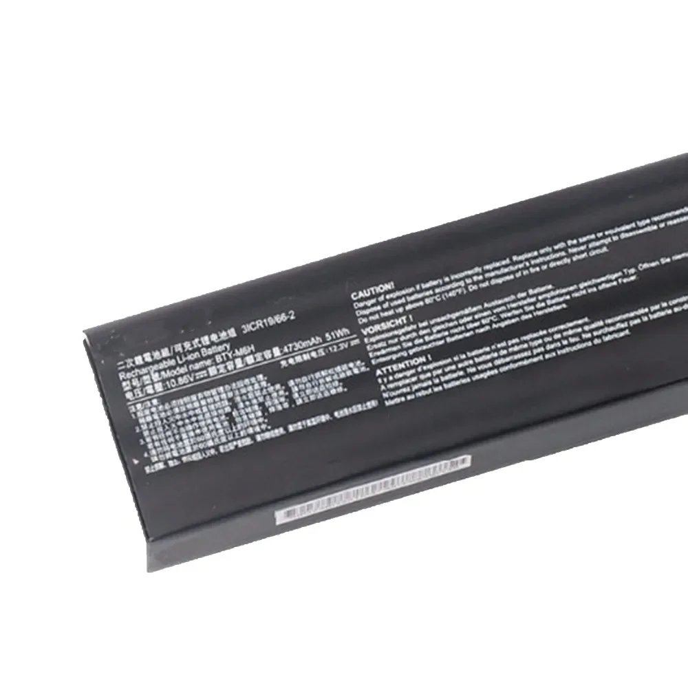 10,86 v 4730mah 51wh BTY-M6H nueva batería original de BTY-M6H para ordenador portátil MSI GL62M GL72 GP62 GP62MVR GP72 GE62 GE72 MS-16J1