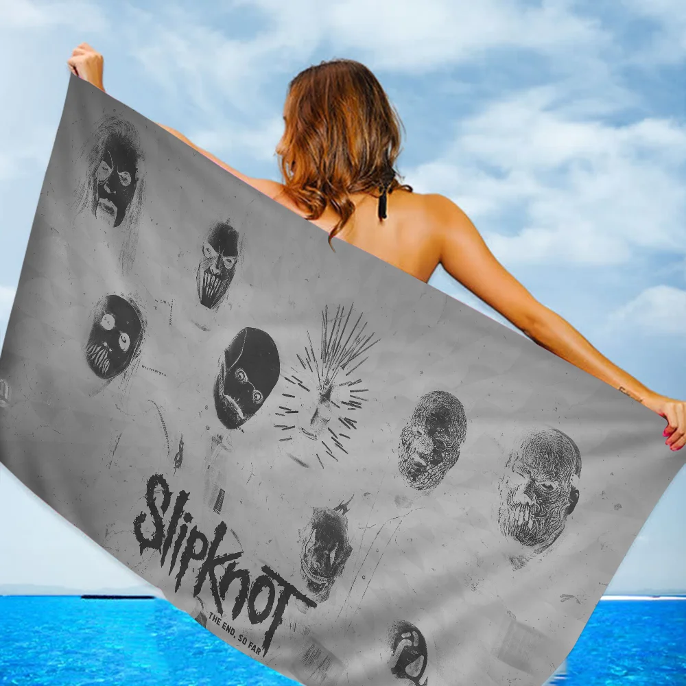 S-Slipknot Band Cartoon Beach Towel Cute Kawaii Room Decor Bath Girls Children Hand Towels For Bathroom Shower