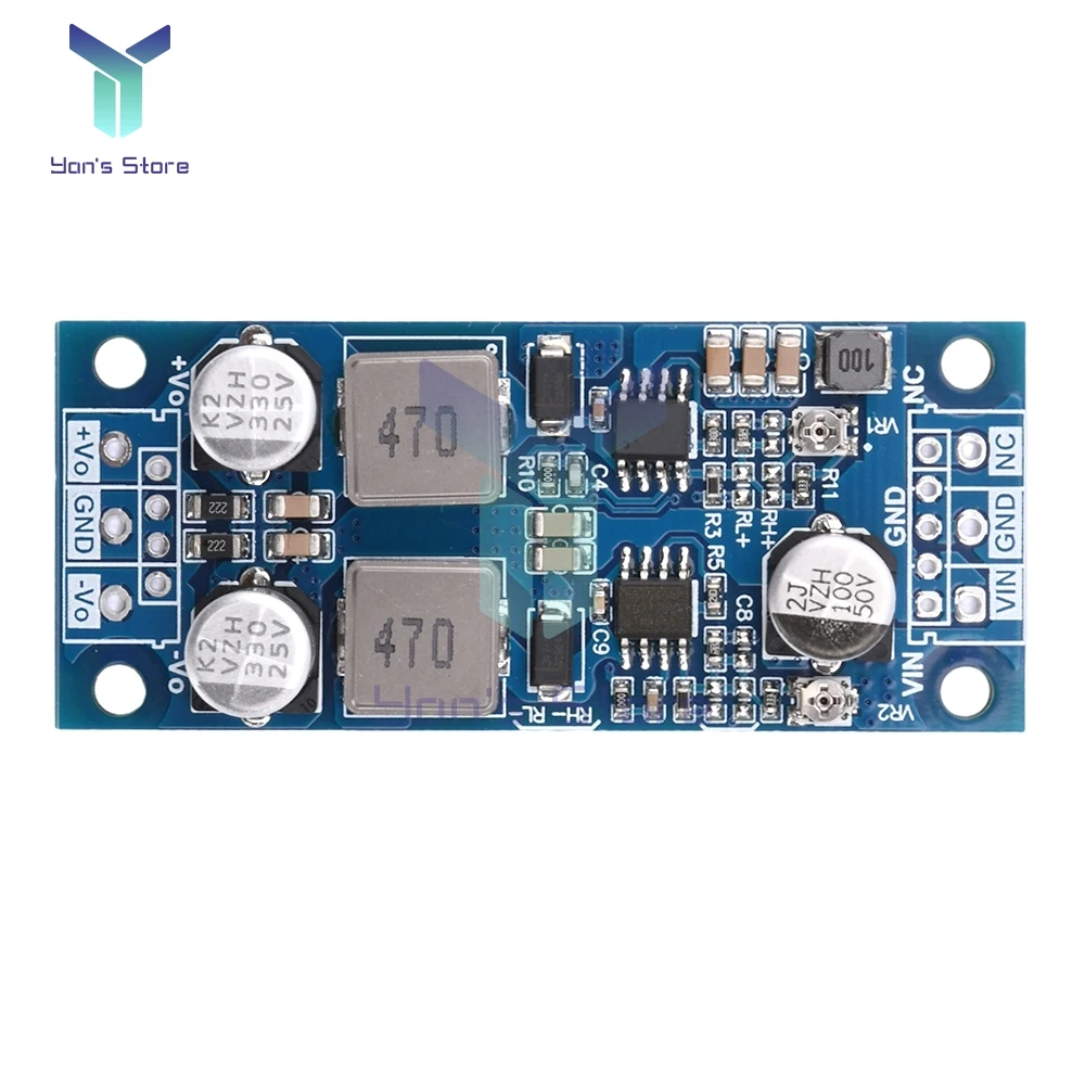 DC-DC modul Step Down Input positif menjadi Output negatif positif ± 12V ± 15V ± 10-20v Buck Regulator tegangan konversi catu daya