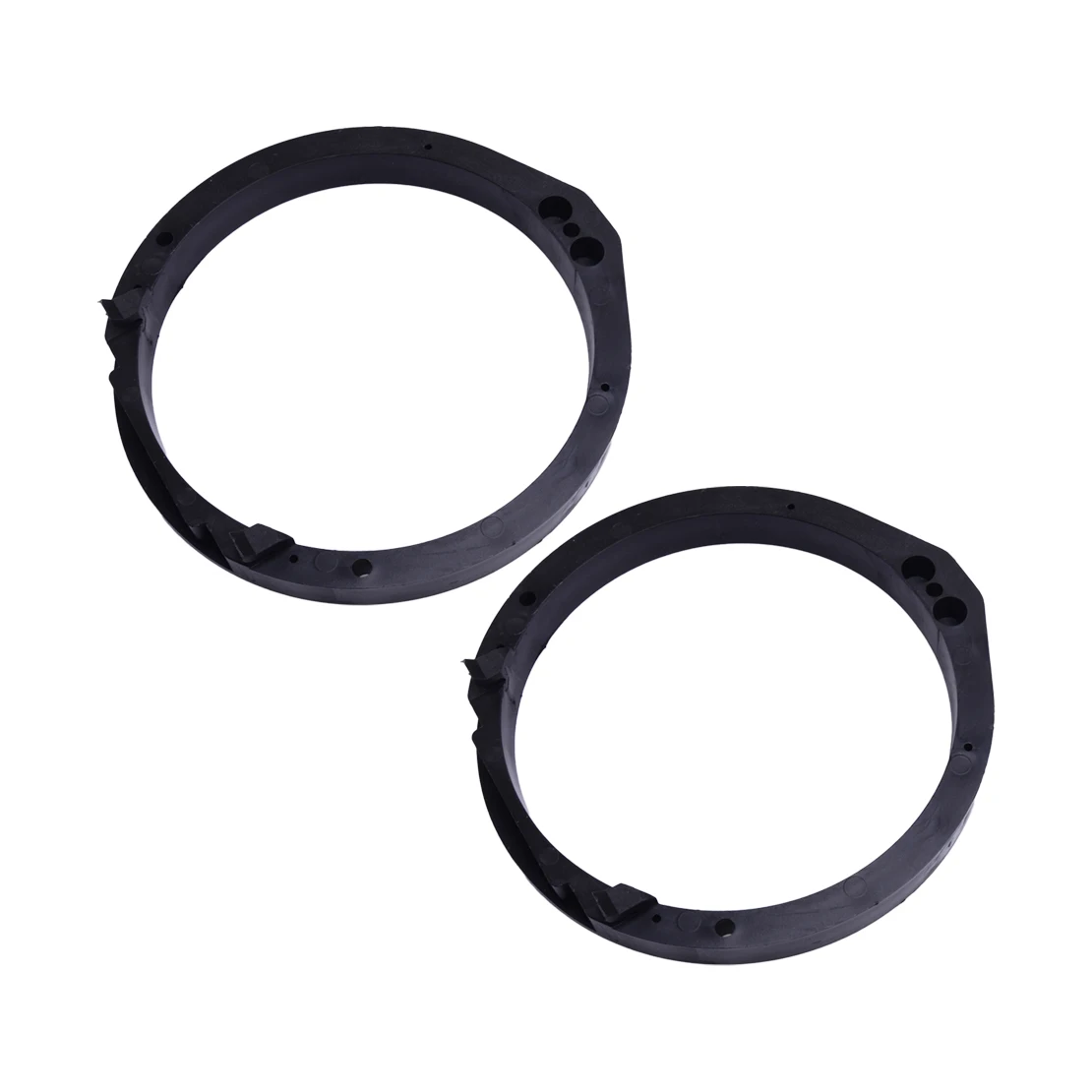 2Pcs Black Plastic 6.5