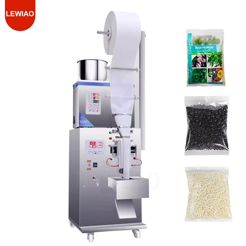 

Granule Powder Packaging Weighing Filling Machine Three Side Seal Rice Grain Packing Machine