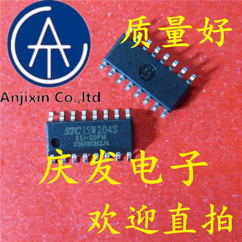 

10 шт. 100% оригинал, новый, в наличии STC15W204S-35I-SOP16G STC15W204S-35I-SOP16