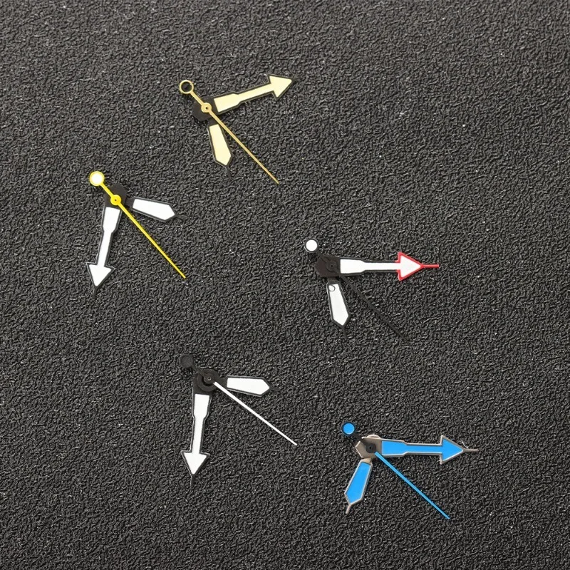 مؤشر الساعة لـ NH35/NH36/4R/7S أخضر سوبر مضيئة ساعة ملحق حركة أزرق أصفر أسود أبيض ساعة إبرة ساعة الأيدي #4