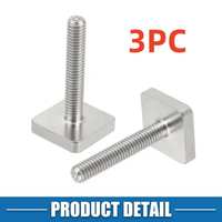 3PC Fit For Thule FreeRide 532 T-Bolts T Track Roof Mount Cycle Carrier High-Quality Automotive Parts 20X20mm*M6*35mm