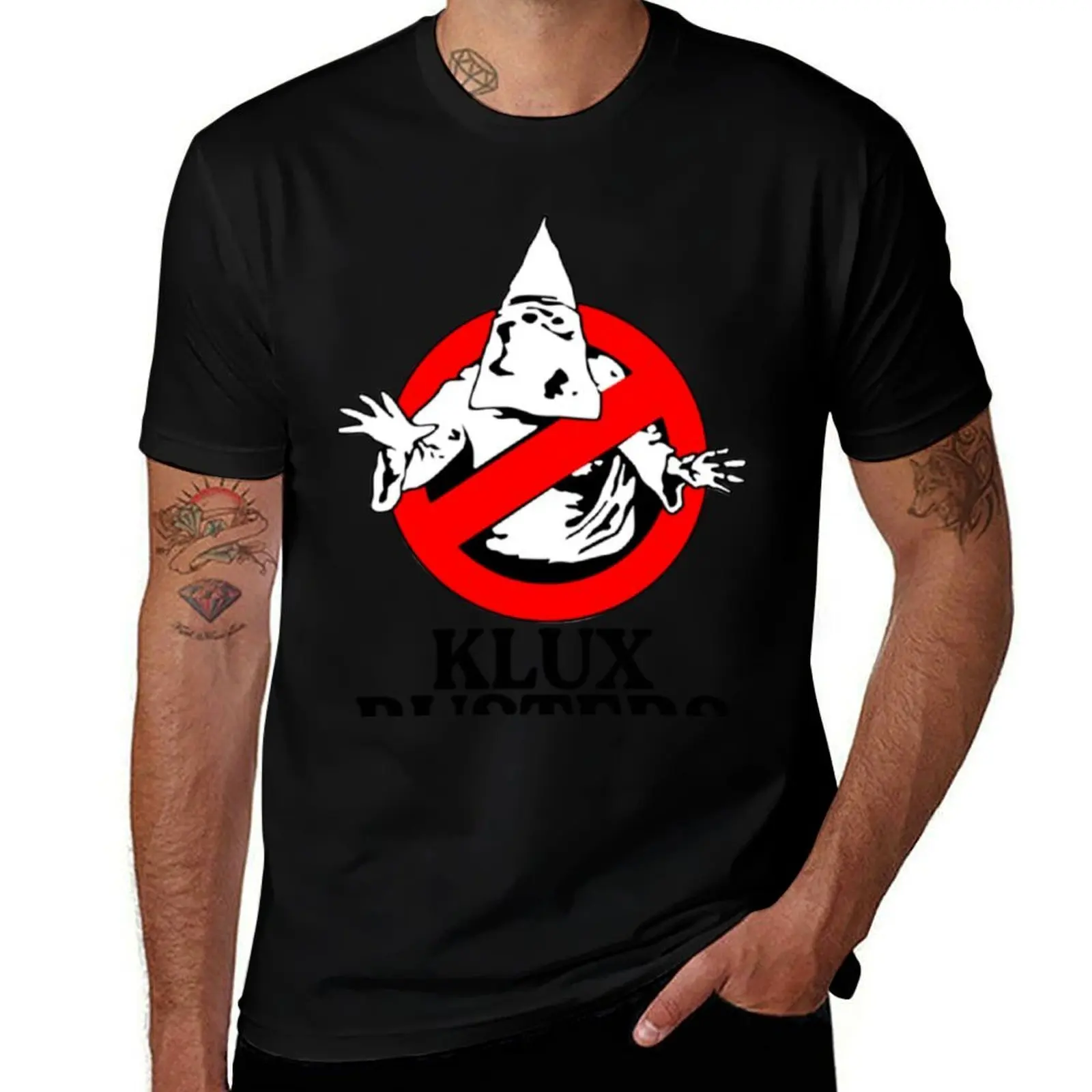 

Klux Busters T-Shirt Casual Fashion Short Sleeve Cotton T-Shirt