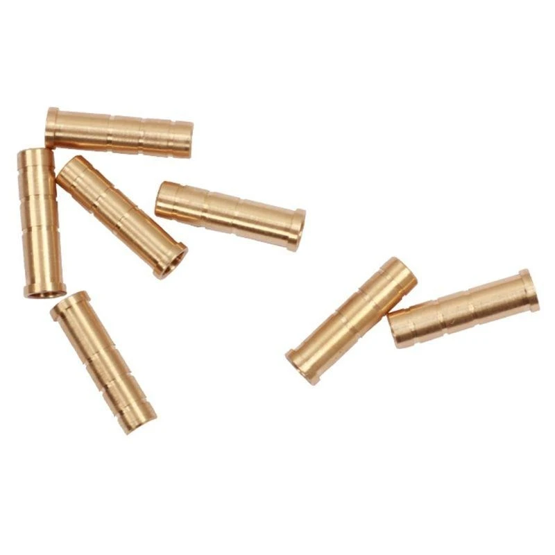 Q39E 10Pcs/pack Copper for Seat Shaft Arrowhead Connectors Fit 6.2mm Insert Carbon Shaft Screw Adapter