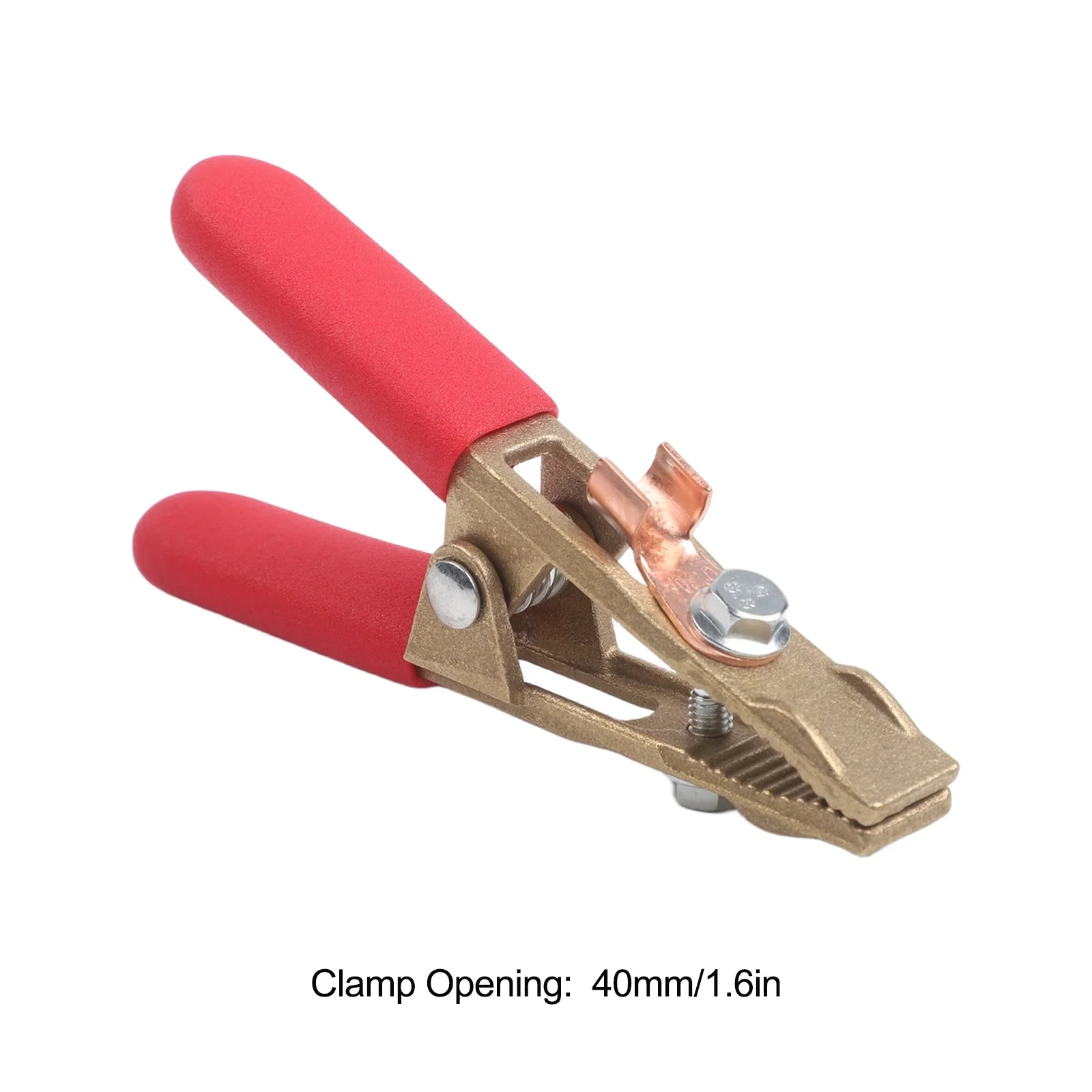 260A A Shape Brass Earth Cable Clamp 40mm Opening Grounding Pliers For For Argon Gas Shielded Resistance Stud Welding Tool Acces