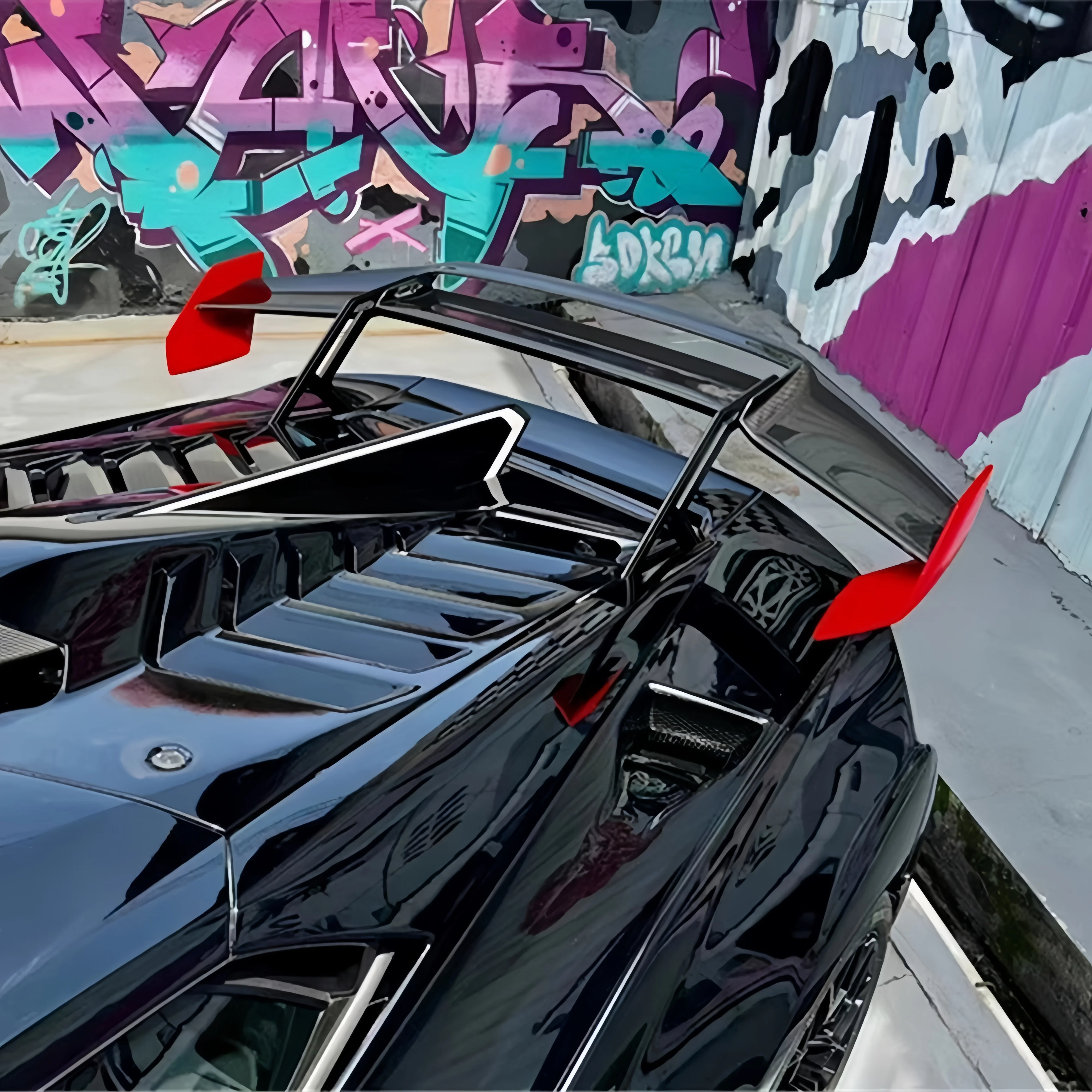 

For Lamborghini Huracan STO Upgraded GTStyle Dry Carbon Fiber Car Rear Spoiler Tail Body Kit