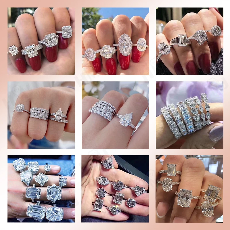 D-Farbe, 925er-Sterlingsilber-Armband, Moissanit, runder Schliff, versilbert, Weißgold, Modeschmuck, Geschenk für Frauen, Jahrestag – Detail 15