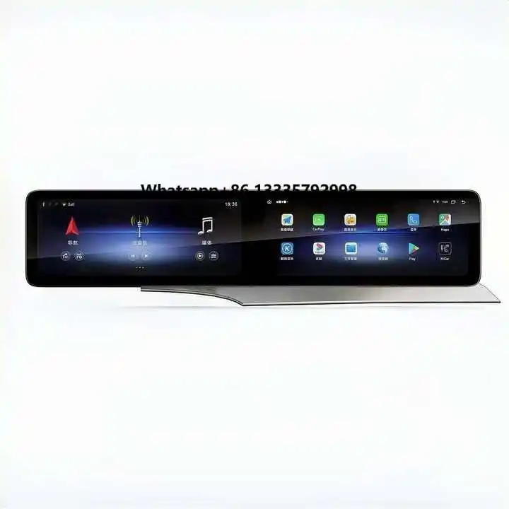 

21'' Dual Screen Car Radio Player for MercedesBenz GLC C W205 5.0 5.1 5.5 6.0 Carplay GPS Entertainment Head Unit Dual Screen