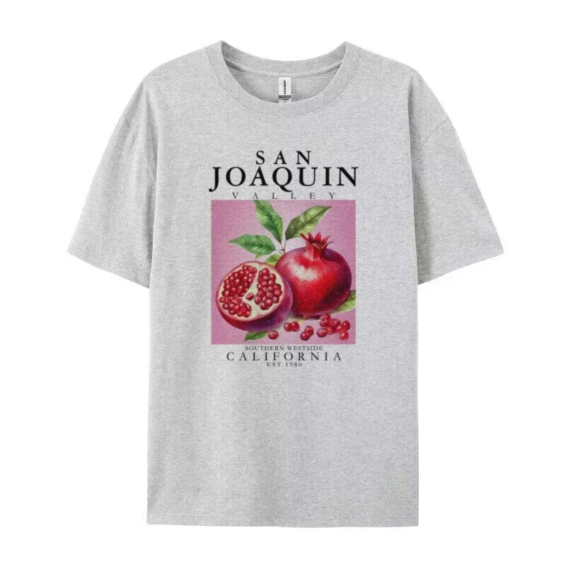 Plus Größe Frauen Tops Nette Obst Graphic Tees Lose Retro Streetwear T-Shirts Granatapfel Cottagecore Ästhetischen Vintage T Shirt