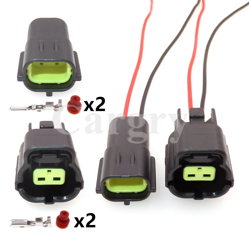 

1 Set 2P 174354-2 AC Assembly Car Male Female Sensor Connector 174352-2 Auto Wire Harness Waterproof Socket