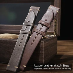 Vintage Leather Watch Bands Quick Release 19mm 20mm 21mm 22mm 24mm Watchband For Tissot MIDO IWC OMEGA Watch Straps