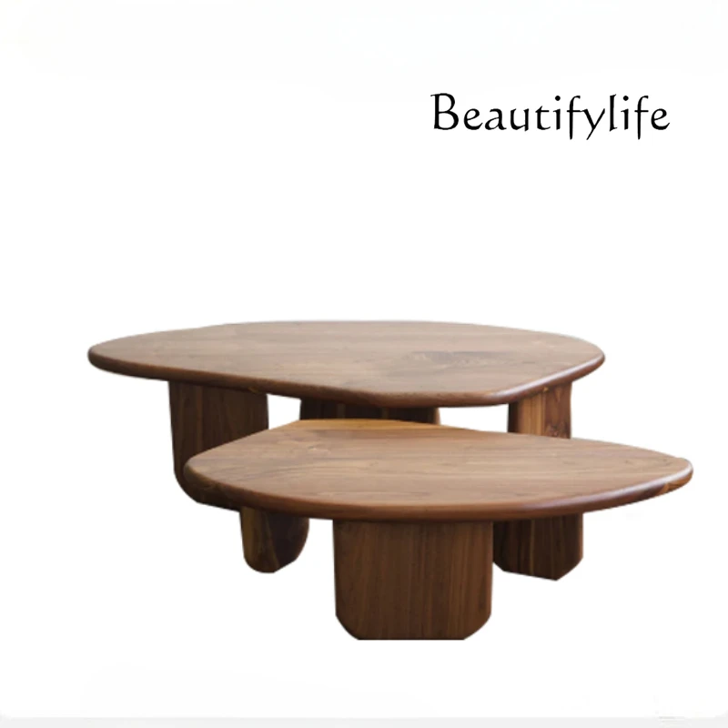 

Middle-Ancient Designer Irregular Coffee Table Creative Small Apartment Home Low Table Living Room Tea Table