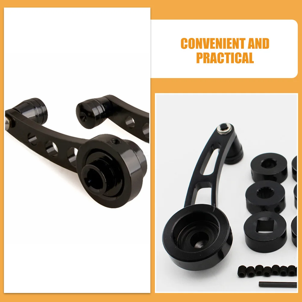 

4pcs Car Crank Handle Aluminum Alloy Interior Window Winder Replacement For Universal Auto Window Lever Handles