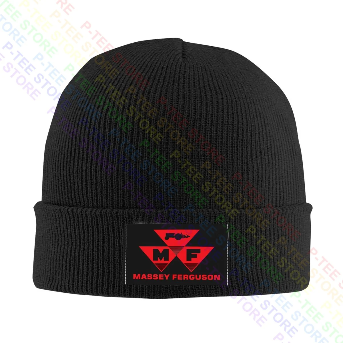 Massey Ferguson Tractor Agriculture Logo Knitted Beanie Hat Beanies Cap Rare Harajuku Best Quality