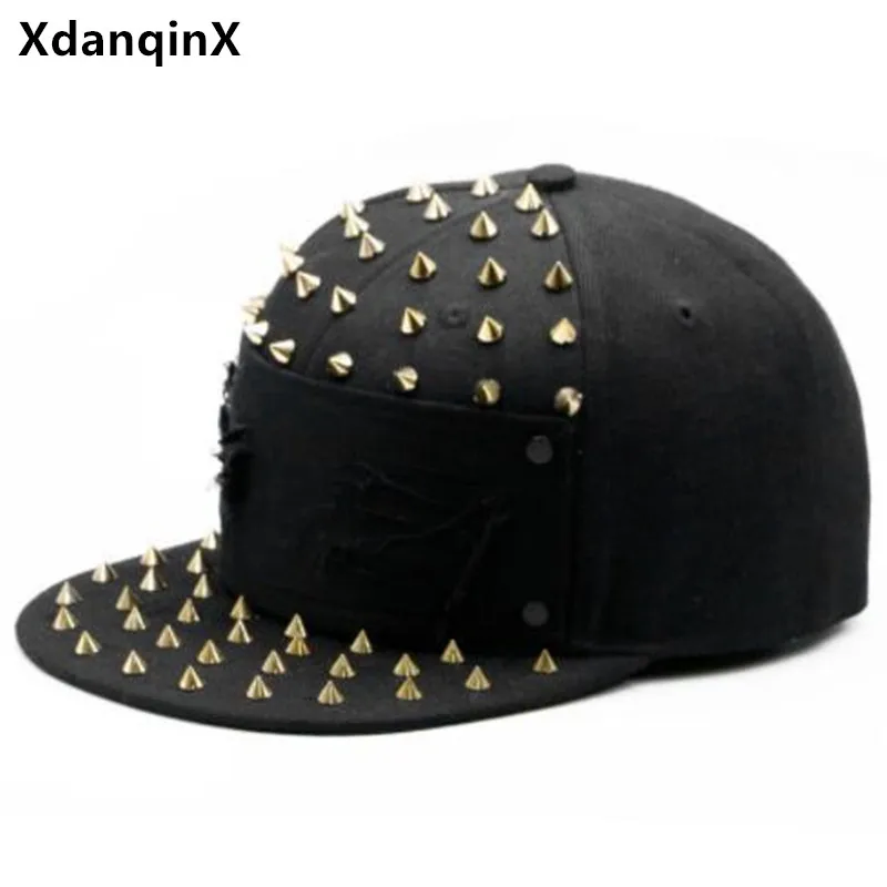 Personality Fashion Punk Style Hip Hop Caps For Men And Women Snapback Cap gorras Trendy Street Dance Hat bone masculino Unisex