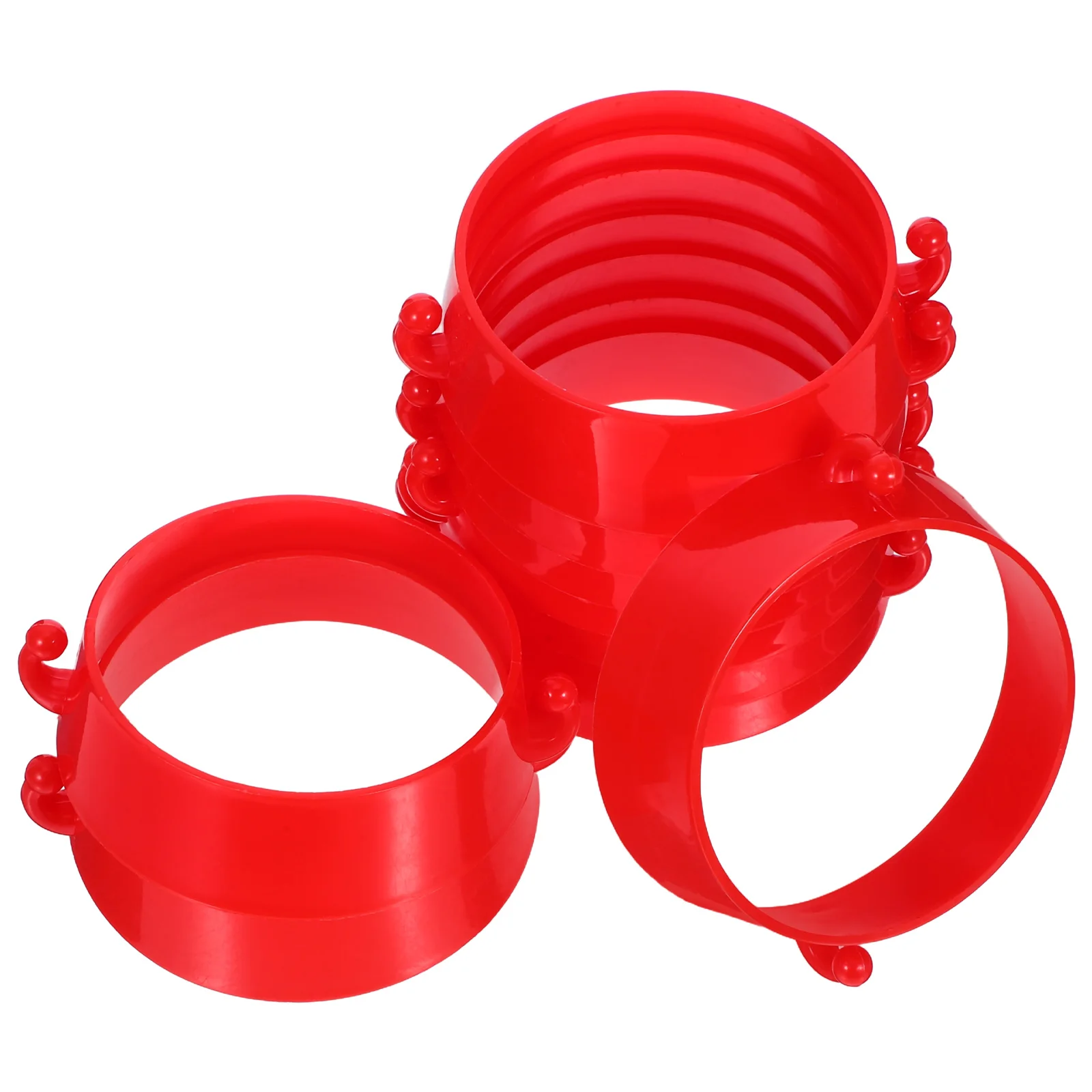 Catena da costruzione per parcheggio con collare per barriera stradale in plastica con connettore a cono stradale da 10 pezzi