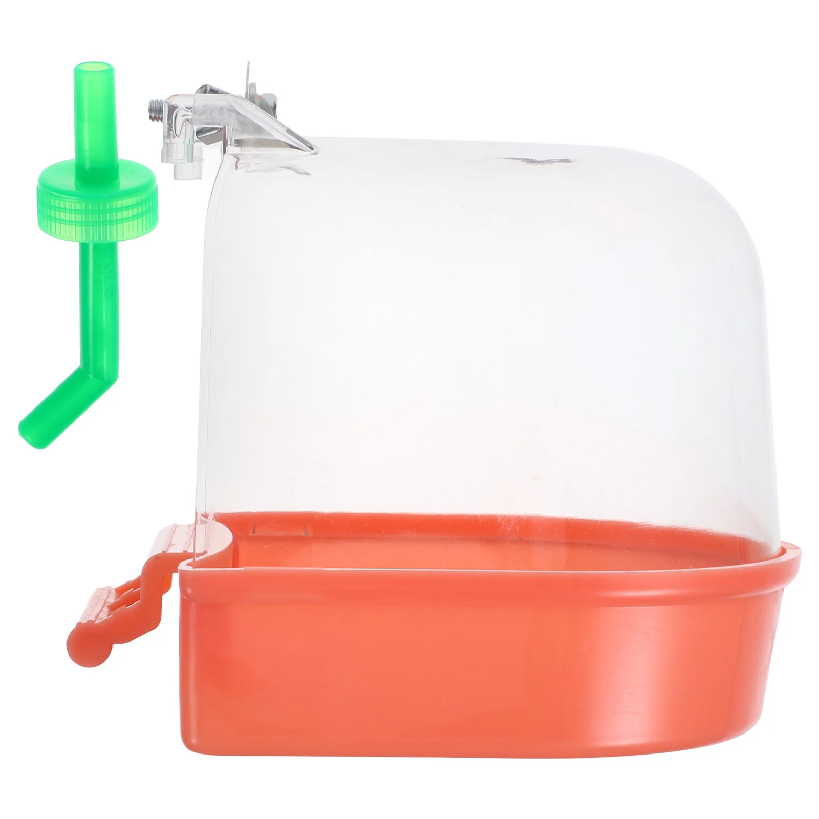 

Hanging Bath Tub For Cage Leakproof Plastic Parrot Bathing Box Smooth Edges Compact Reusable Bathtub Pet Supplies Easy Install