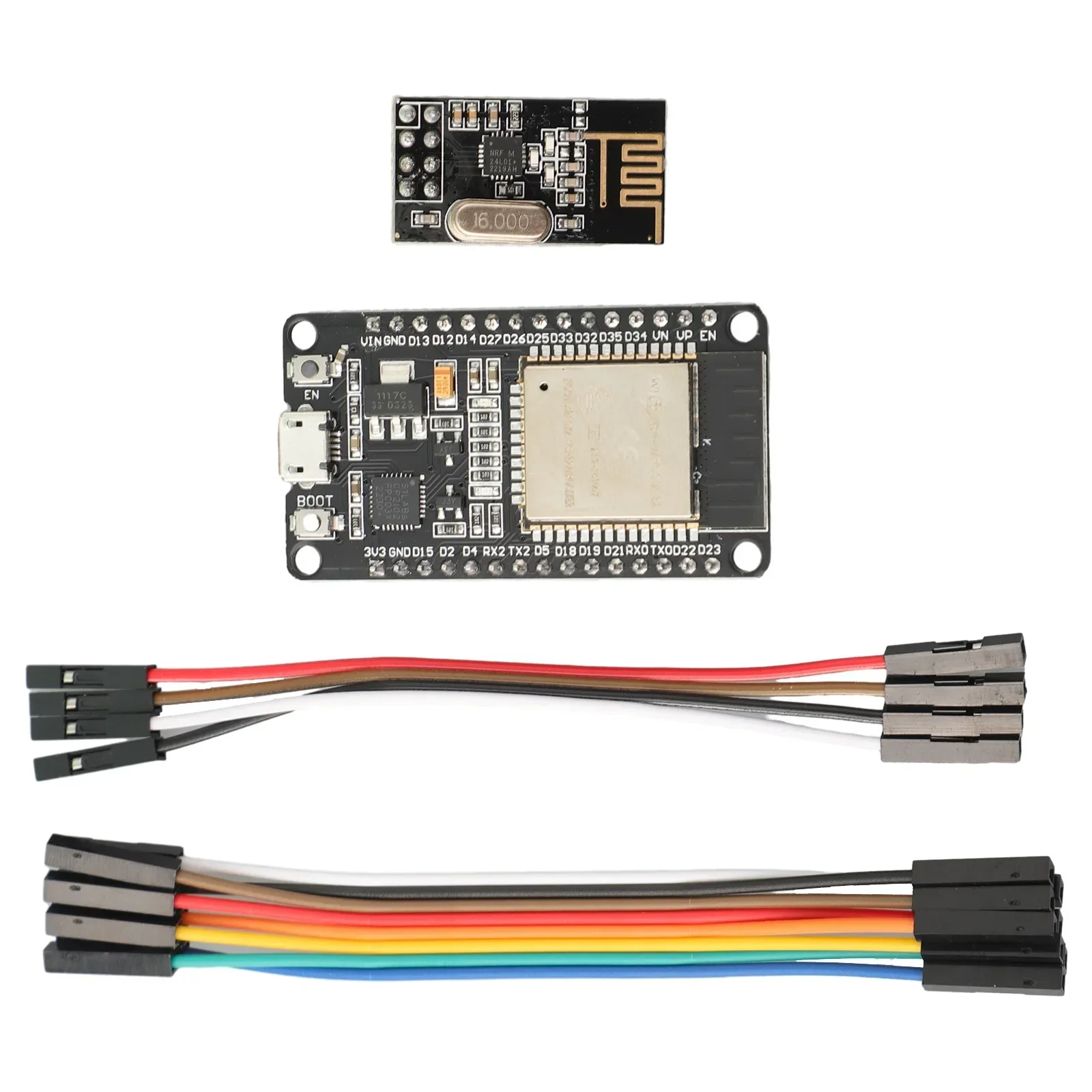 ESP32 + NRF24L01 + كابل DTU لمجموعة Hoymiles DIY مراقبة جهد مكونات عالية الأداء توافق واسع