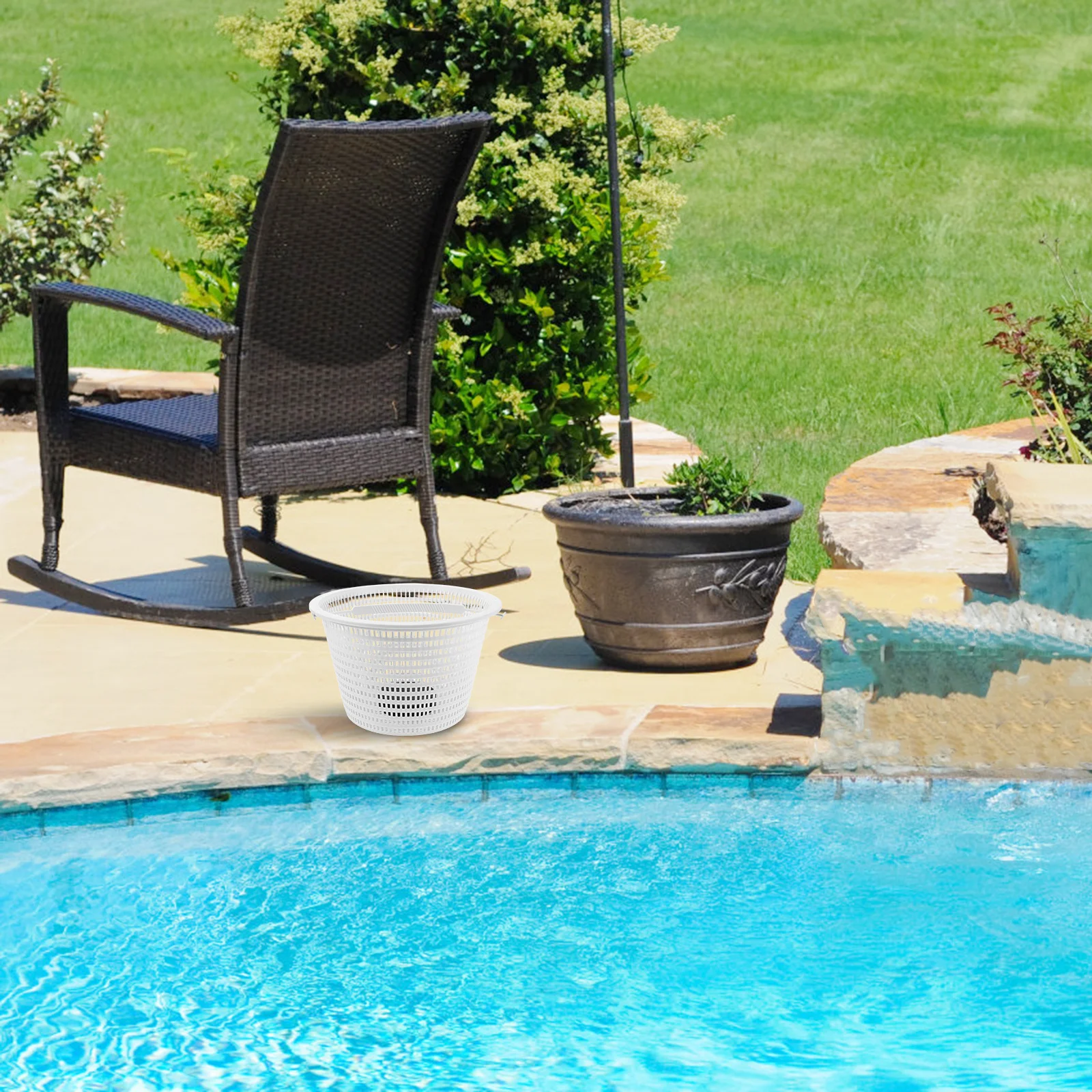 سلة مقشدة حمام السباحة 8.1 بوصة متوافقة مع Sp1070 ذات سعة عالية ومتينة بديلة لسلة مرشح حطام أوراق حمام السباحة